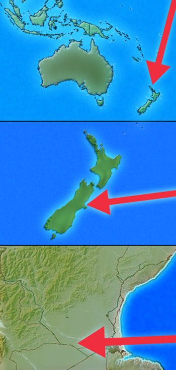  This map shows you the location of my garden in New Zealand 